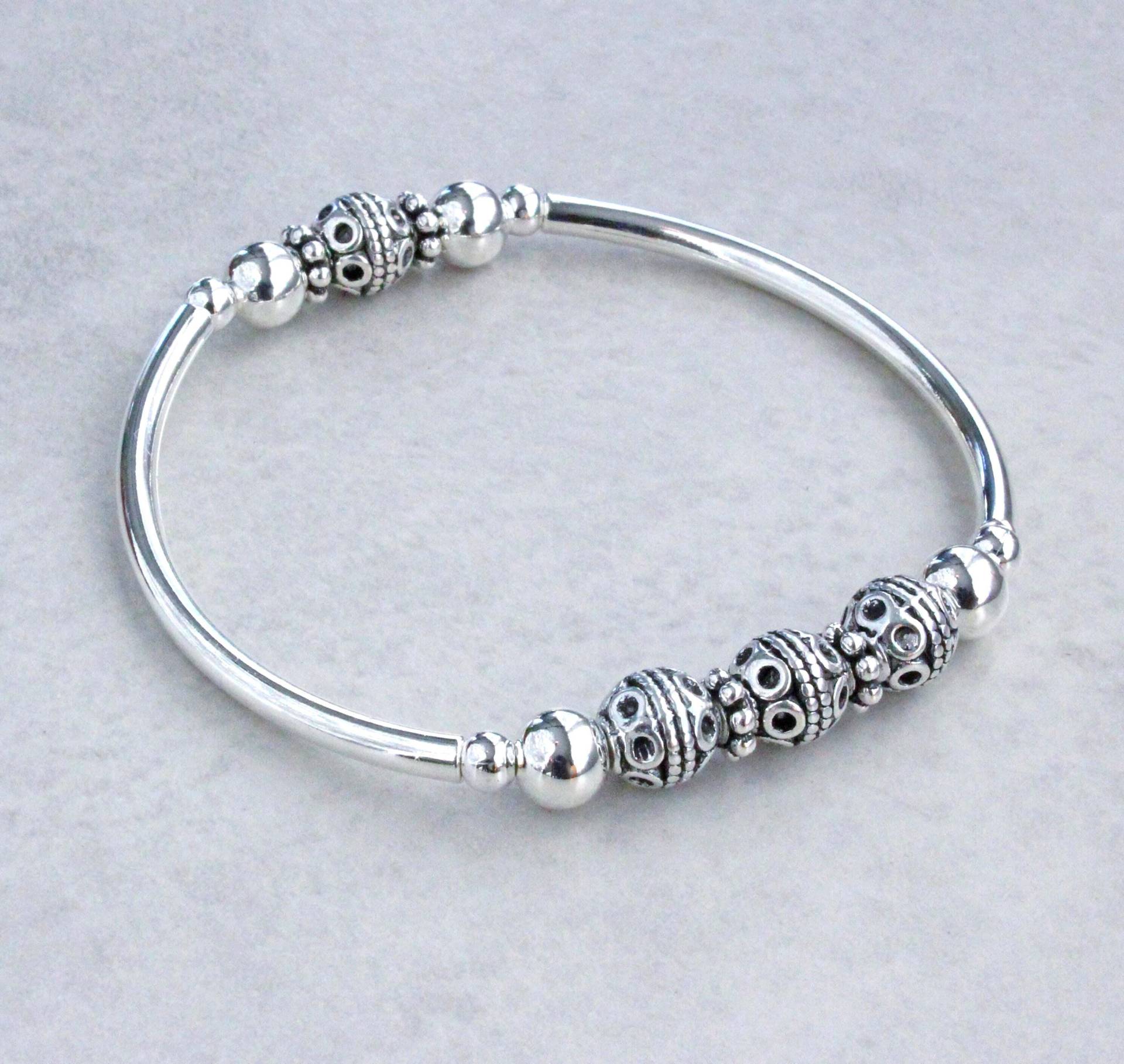 Schlichtes Silber Stretch Armband Schlichtes Silber Stretch Armband von kimsbling