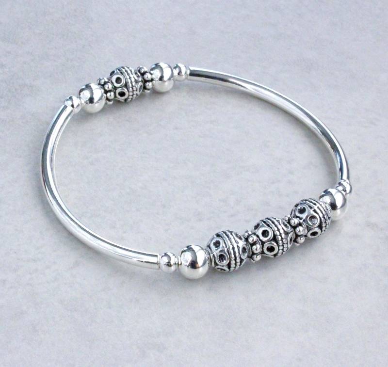 Schlichtes Silber Stretch Armband Schlichtes Silber Stretch Armband von kimsbling