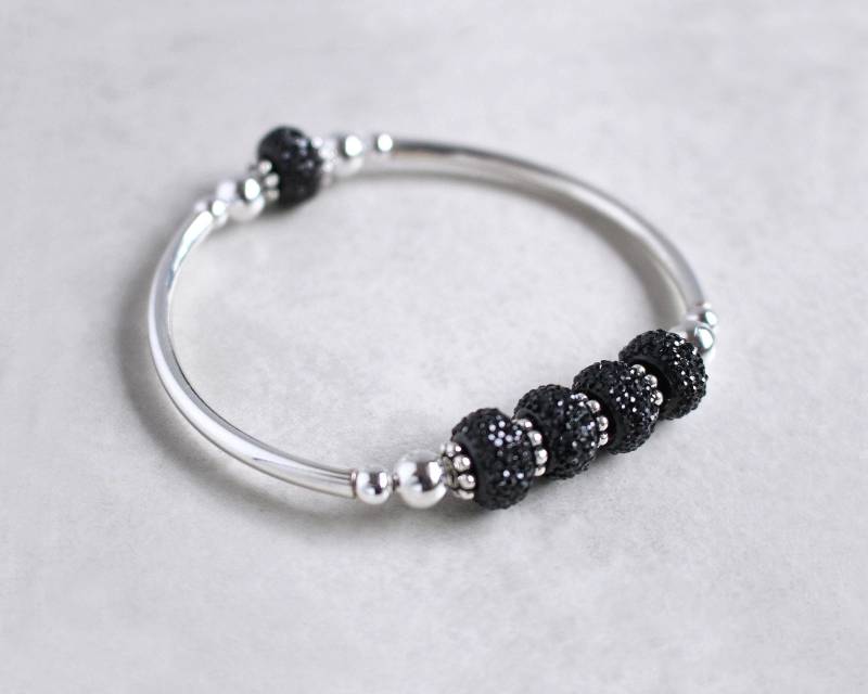Schwarzes Sparkle Stretch Armband Schwarzes Sparkle Stretch Armband von kimsbling