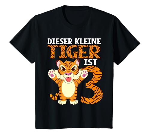 Tiger 3. Geburtstag Jungen Mädchen 3 Jahre T-Shirt Tiger 3. Geburtstag Jungen Mädchen 3 Jahre T-Shirt von kindergeburtstag & Geschenke zum 3. Geburtstag