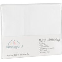 kindsgard Betteinlagen tistap 2er-Pack 50 x 70 cm weiß von kindsgard