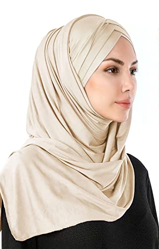 kine morderner weicher chiffon hijab kopftuch highquality schal in vielfältigen farben (weiss L1) von kine