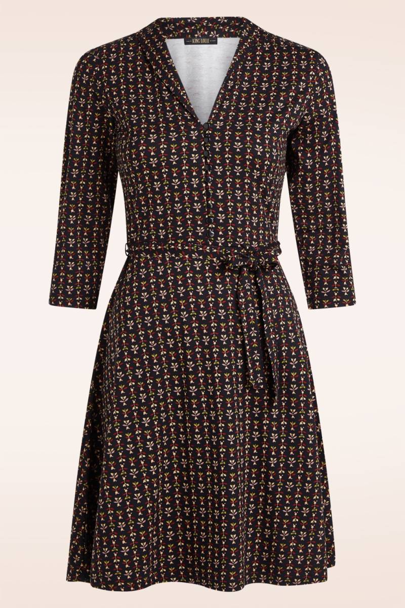 Emmy Jangle Kleid in Schwarz und Multi Emmy Jangle Kleid in Schwarz und Multi von king louie