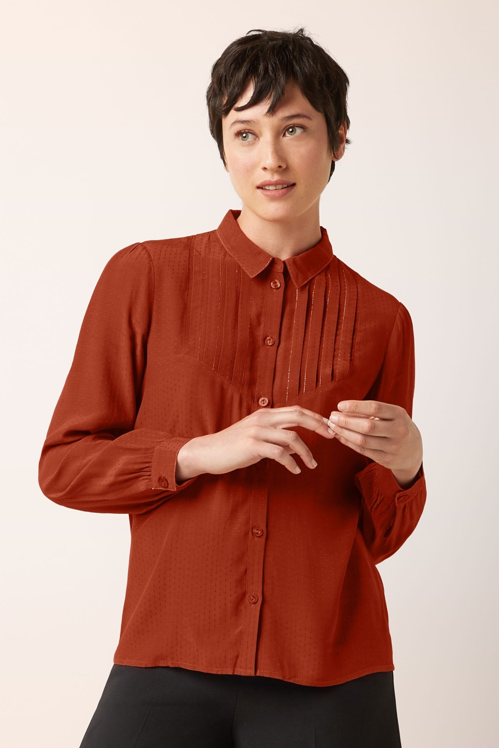 Karen Sista Bluse in Spicy Braun Karen Sista Bluse in Spicy Braun von king louie