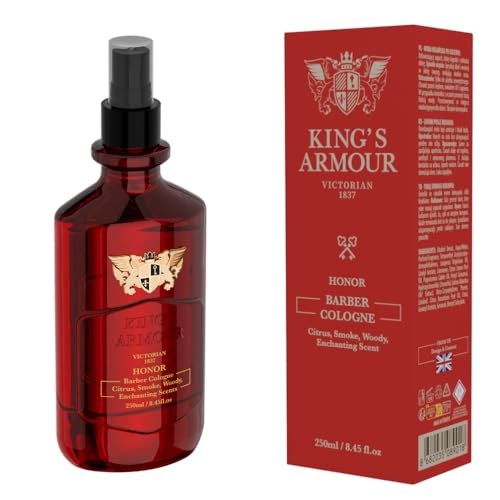 King’s Armour HONOR Barber Cologne After Shave Spray – Zitrus, Rauch & Holznoten, Verzaubernde Düfte - Luxus-Duft aus UK – Elegantes Geschenk für Männer – 250ml King’s Armour HONOR Barber Cologne After Shave Spray – Zitrus, Rauch & Holznoten, Verzaubernde Düfte - Luxus-Duft aus UK – Elegantes Geschenk für Männer – 250ml von king's armour