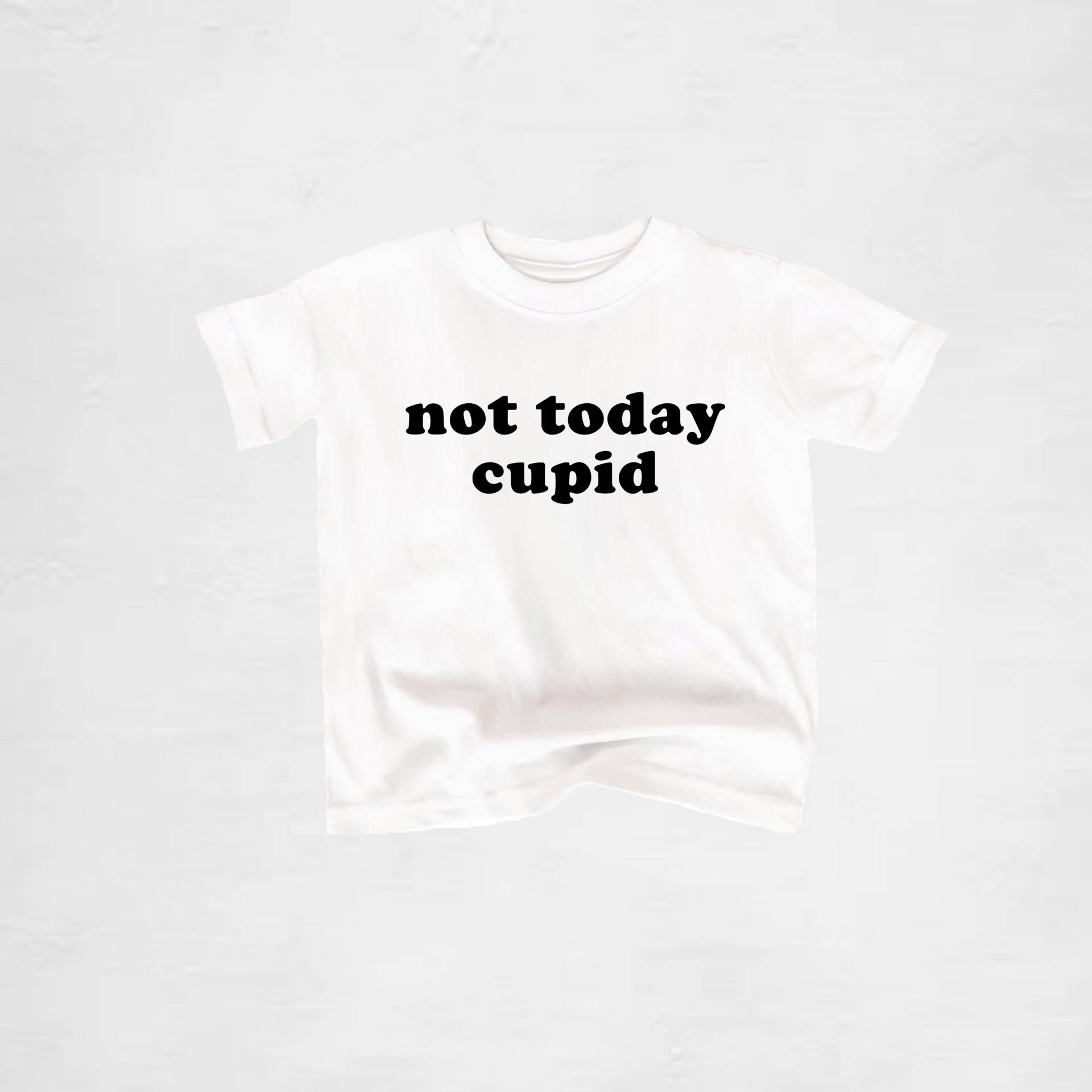 Handgemachtes Not Today Cupid Jugend T-Shirt/Kleinkind Love Shirt Baby Valentinstag Liebe T-Shirt von kingandroo