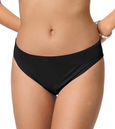 kiniswim Periode Badehose Menstrual Bikini Bottoms Quick Dry Period Bademode Leakproof Badeanzug Shorts für Teen Schwarz S von kiniswim