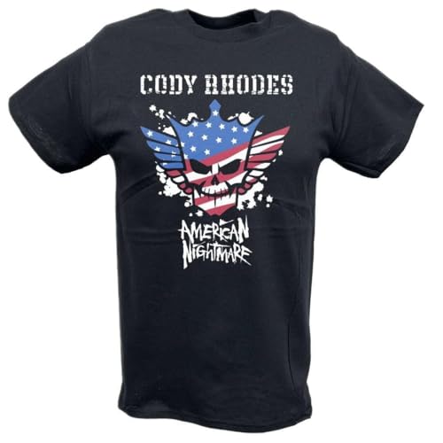 Cody Rhodes Big Bold American Nightmare Black T-Shirt von kinkohoboEER