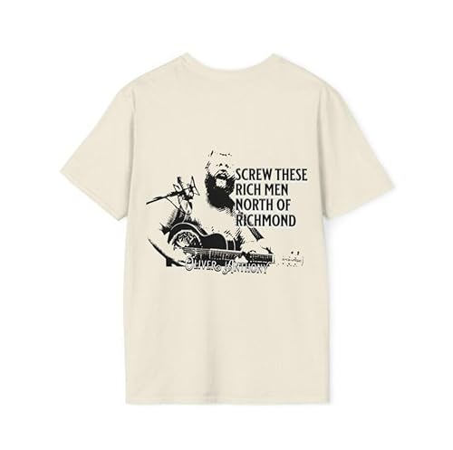 Oliver Anthony Rich Men North of Richmond T-Shirt Cotton Unisex White XXL von kinkohoboEER