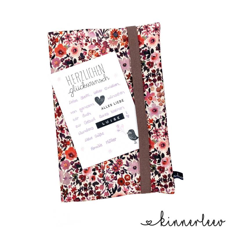 Babygeschenk Wickeltasche Blumenwiese Windeltasche von kinnerleev