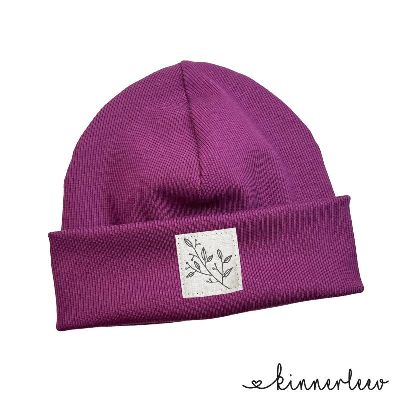 Beanie Mütze Beere Rib Zweig Hipster Baby Kinder Mädchen Junge von kinnerleev