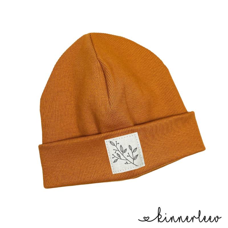 Beanie Mütze Curry Rib Zweig Hipster Baby Kinder Mädchen von kinnerleev