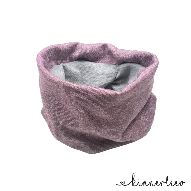 Loop Schal Baby Kinder Wintersweat Rosa Mädchen Junge von kinnerleev