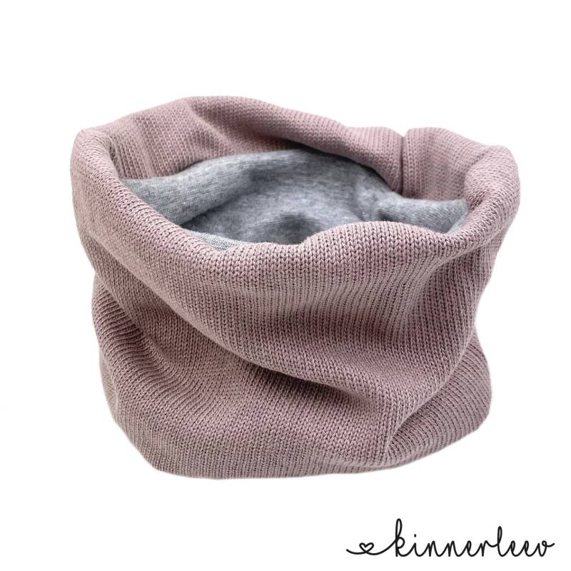 Loop Schal Baumwollstrick Altrosa Baby Kinder Mädchen Junge von kinnerleev