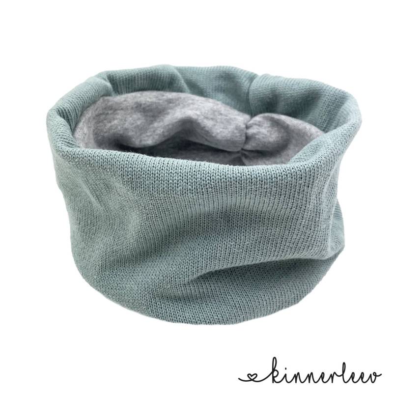 Loop Schal Baumwollstrick Mint Baby Kinder Junge Mädchen von kinnerleev