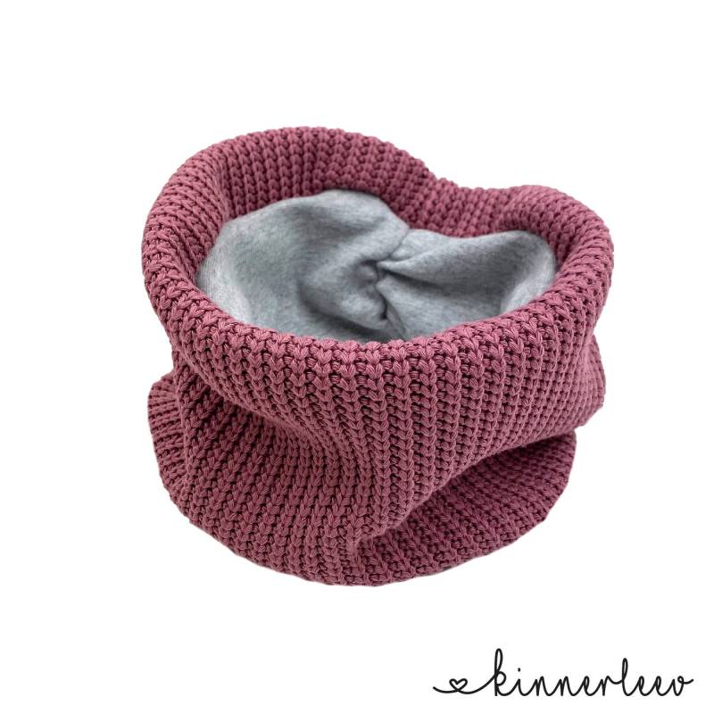 Loop Schal Grobstrick Pink Baby Kinder Mädchen Junge von kinnerleev