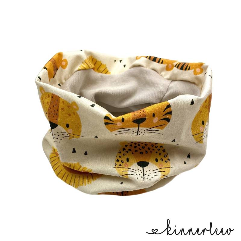 Loop Schal Sand Tiger Löwe Jersey Baby Kinder Junge von kinnerleev