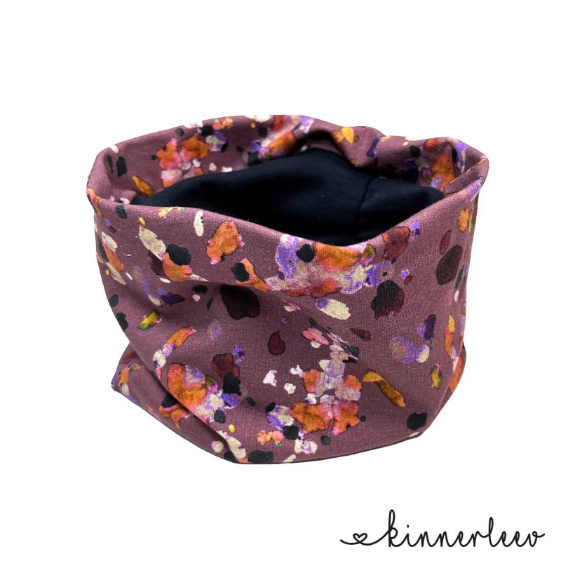 Loop Schal Splash Lila Sweatschal Baby Kinder Mädchen Junge von kinnerleev