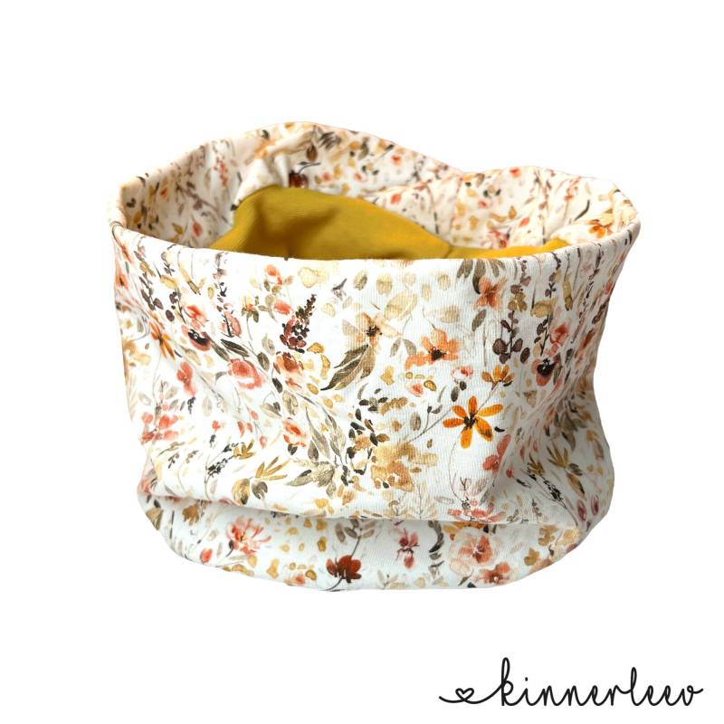 Loop Schal Wildblumen Jerseyschal Baby Kinder Mädchen von kinnerleev