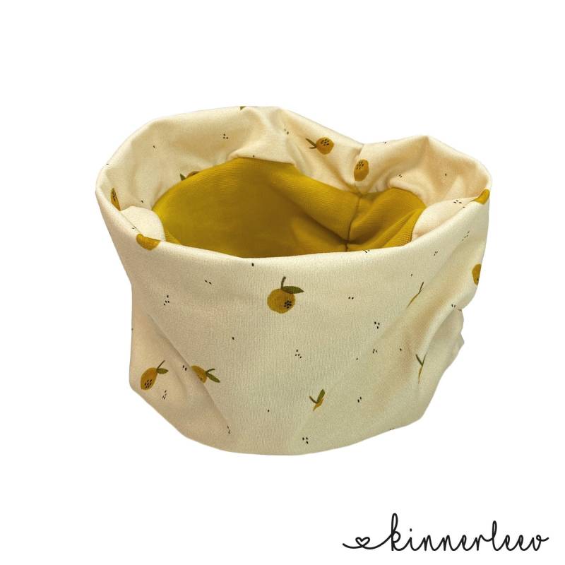 Loop Schal Zitrone Creme Gelb Jerseyschal Baby Kinder Mädchen Junge von kinnerleev