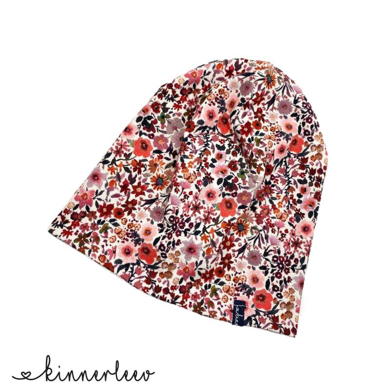 Slouch-Beanie Blumewiese Baby Kinder Mädchen Jersey von kinnerleev