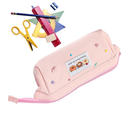 kinrguiyuez Ästhetische Stiftetasche,Bär Stiftetasche Niedliches Federmäppchen - Stifteetui Für Schreibwaren Marker Makeup Pinsel Schüler Jugendliche Schule Universum Reise von kinrguiyuez