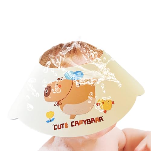 kinrguiyuez Baby Duschhaube - Süßes Capybara Design Badeschirm Mit Spritzschutz - Wasserdichte Badehilfe Für Kinder Haushalt Reise & Innenbereich Nutzung von kinrguiyuez