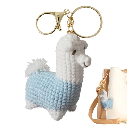 kinrguiyuez Häkeltiere Mit Positiver Ausstrahlung | Niedliche Alpaka Deko,Handgewebter Schmuck Für Geburtstag Geldbörse Rucksack Kinder Erwachsene Autoschlüssel von kinrguiyuez
