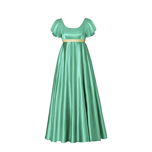 kinstell Regency Kleider für Damen 18. Jahrhundert Kleid Satin Vintage Regency Kleid Schärpe viktorianisches Teepartykleid von kinstell