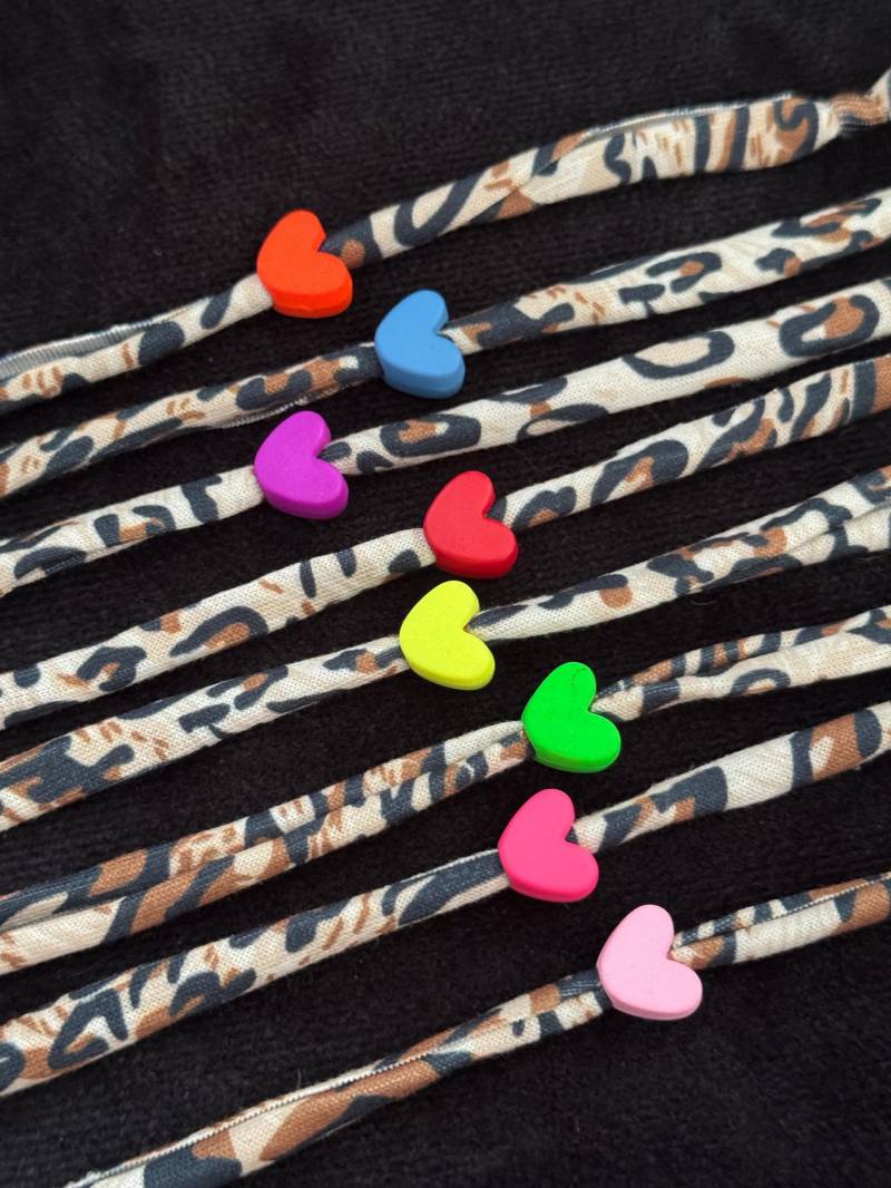 Armband Liberty Leo Ibiza Herz Liebe Love Leopard Freundschaft Neon Grün Orange Gelb Rot Pink Lila Blau Rosa Armband Liberty Leo Ibiza Herz Liebe Love Leopard Freundschaft Neon Grün Orange Gelb Rot Pink Lila Blau Rosa von kintschi