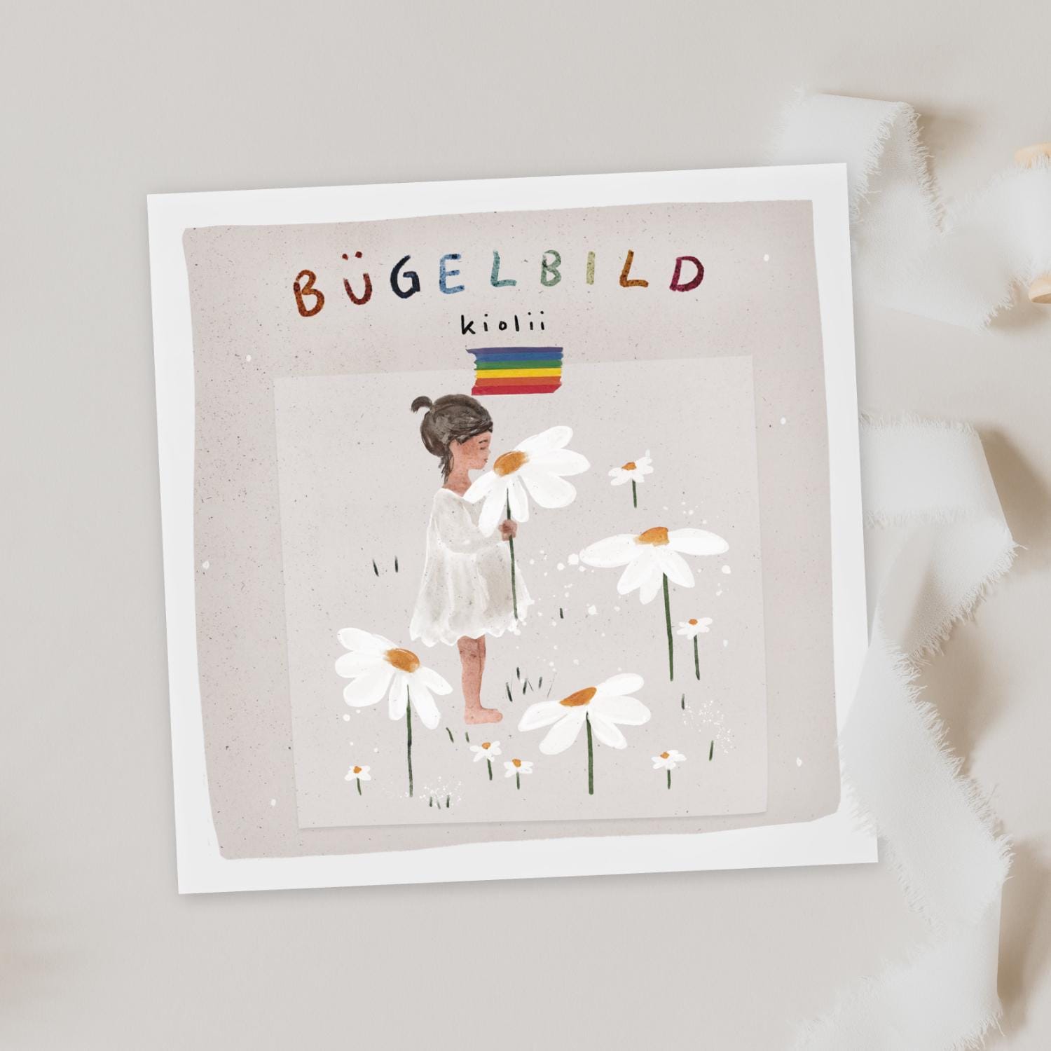 Bügelbild Blumen Mädchen | Bügelbilder Kinder, Bügelpatches, Aufnäher von kiolii