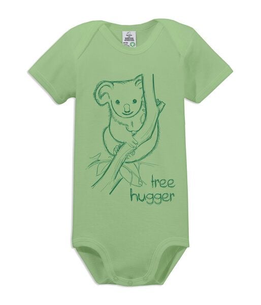 kippie veganer Kurzarm Baby Body aus GOTS Bio-Baumwolle – Tree Hugger von kippie