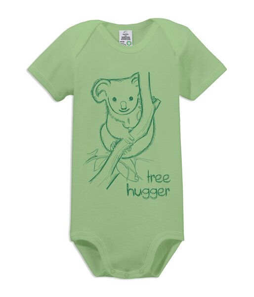 kippie veganer Kurzarm Baby Body aus GOTS Bio-Baumwolle – Tree Hugger von kippie