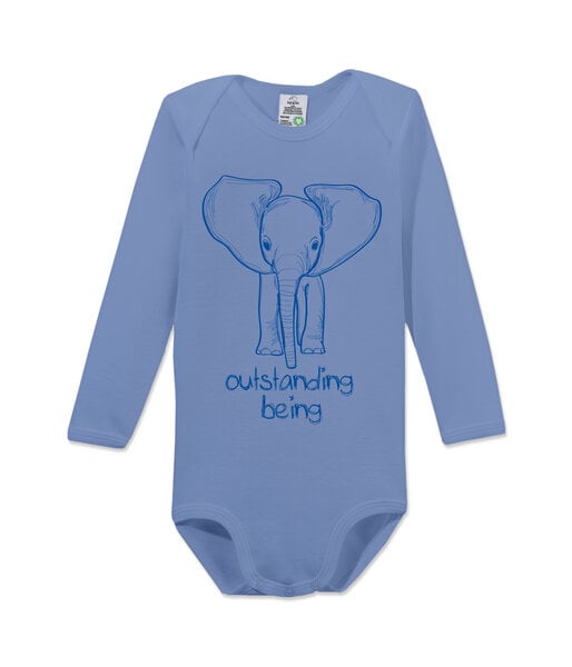 kippie veganer Langarm Baby Body aus GOTS Bio-Baumwolle – Outstanding von kippie