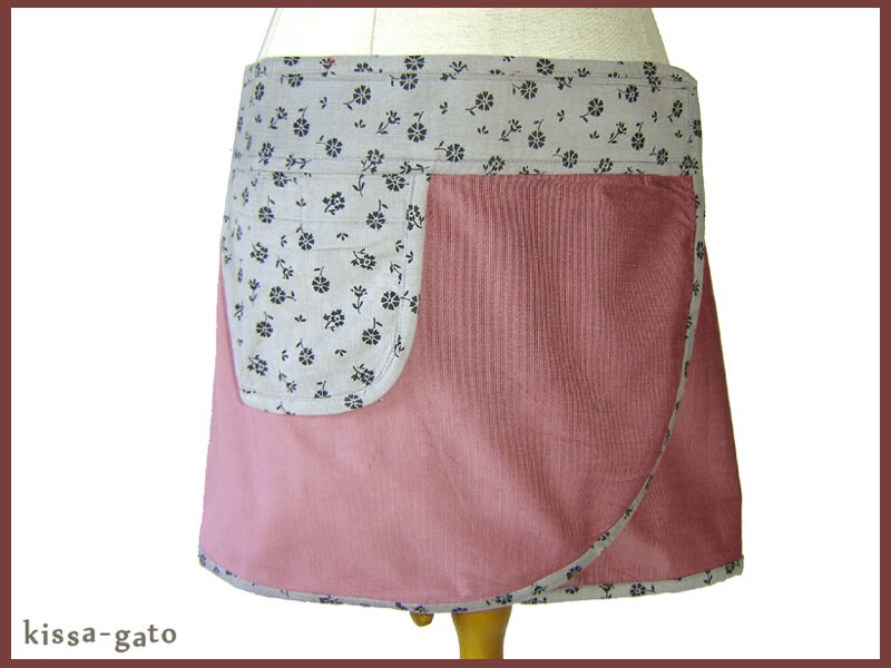 Klettrock Cacheur Pika 67 Cord Klett Wickelrock Rock Kissagato S M L Xl Grau Rosa von kissagato