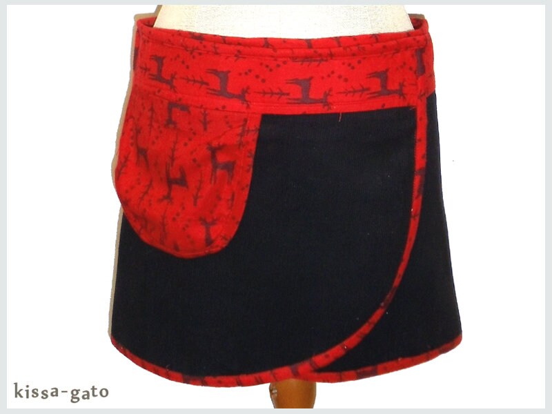 Klettrock Cacheur Pika G2 Cord Samt Klett Wickelrock Rock Kissagato S M L Xl von kissagato