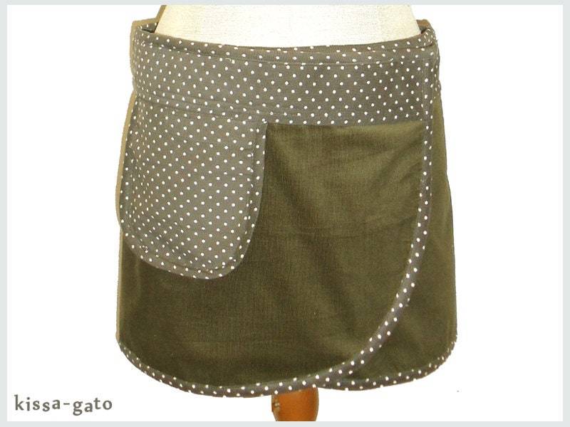 Klettrock Cacheur Pika O1 Cord Klett Wickelrock Rock Kissagato S M L Xl Army Grün von kissagato