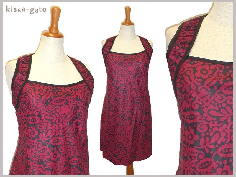 Tunika Kleid Laisa Rot Schwarz Weinrot Kissagato Top S M L Xl Oberteil von kissagato