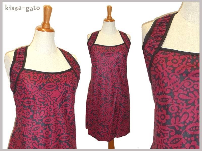 Tunika Kleid Laisa Rot Schwarz Weinrot Kissagato Top S M L Xl Oberteil von kissagato