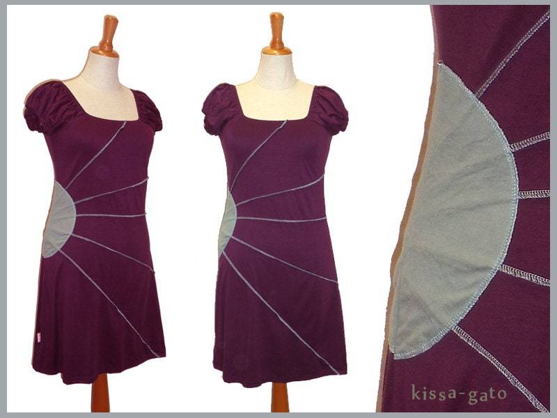Tunika Sun Longshirt Minikleid Kleid Aubergine Mint Grau Lila Kissagato S M L Xl von kissagato