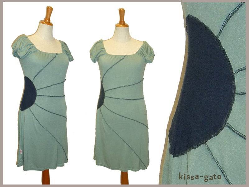 Tunika Sun Longshirt Minikleid Kleid Mint Türkis Dunkelblau Blau Kissagato S M L Xl von kissagato