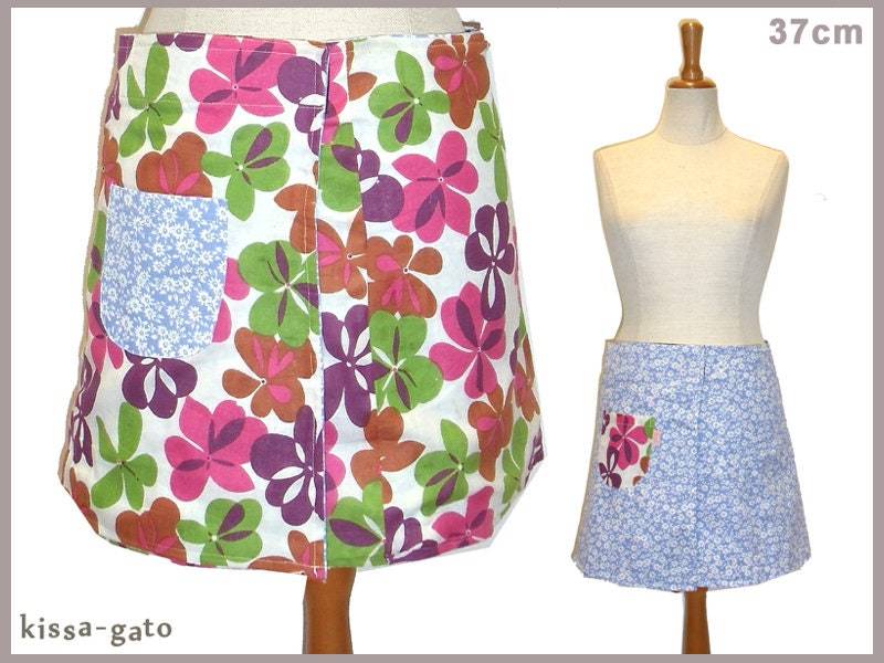 Wenderock Lisi 37cm Wickelrock Klett Kissagato Rock Hellblau Bunt S M L von kissagato