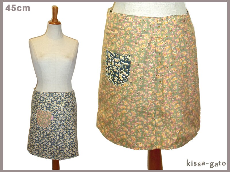 Wenderock Lisi 45cm Wickelrock Klett Kissagato Rock Grau Blau Lindgrün S M L von kissagato