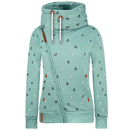 kissnite Damen Kapuzenpullover Vicky Zip Hoodie Damen Sweatjacke Jacke mit Kapuze Oberteil Sweatshirt Modischer Pullover Kapuzenpulli von kissnite