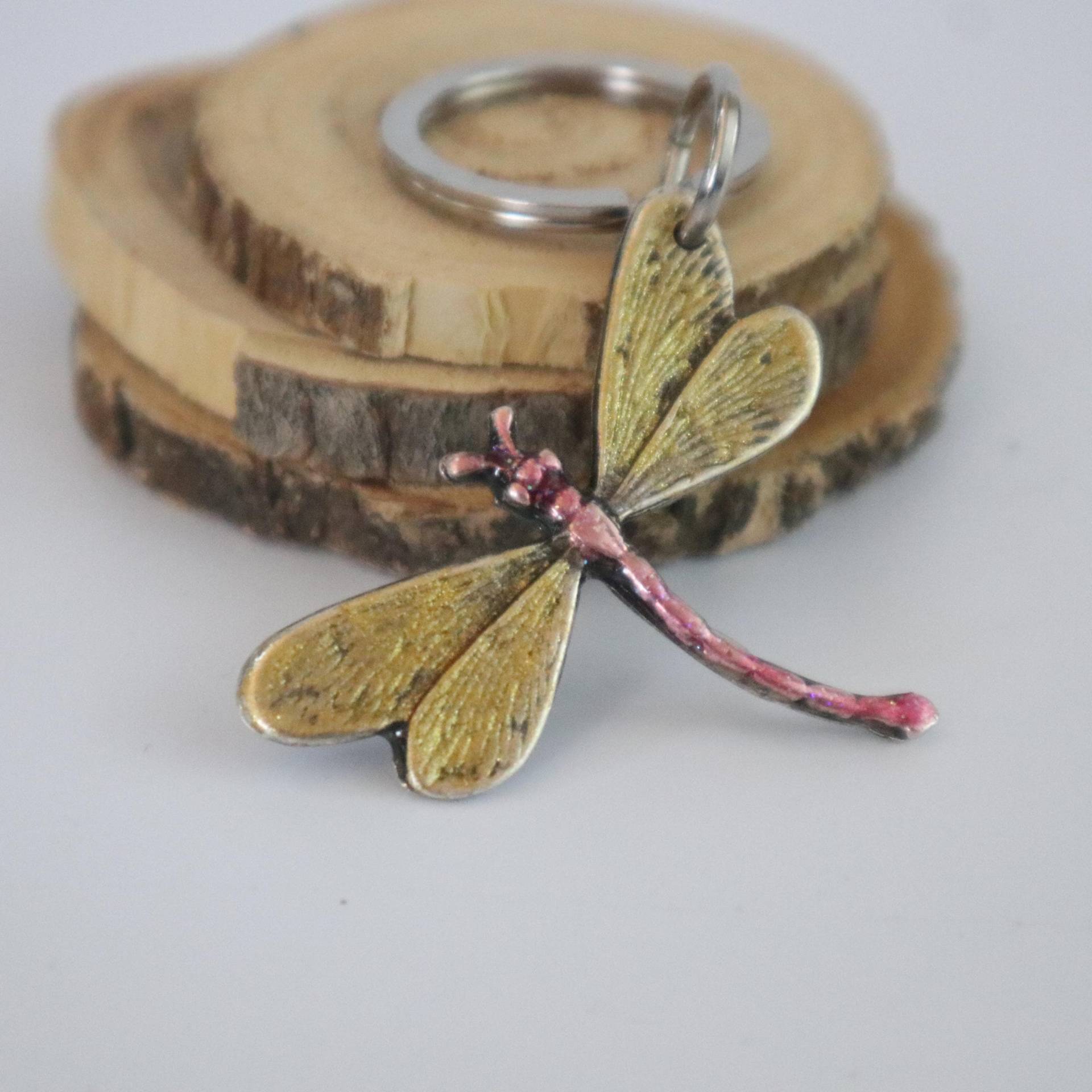 Eleganter Libellen-Schlüsselanhänger - Großer Charm-Anhänger Für Schlüssel Oder Taschen von kissthatfrogeu