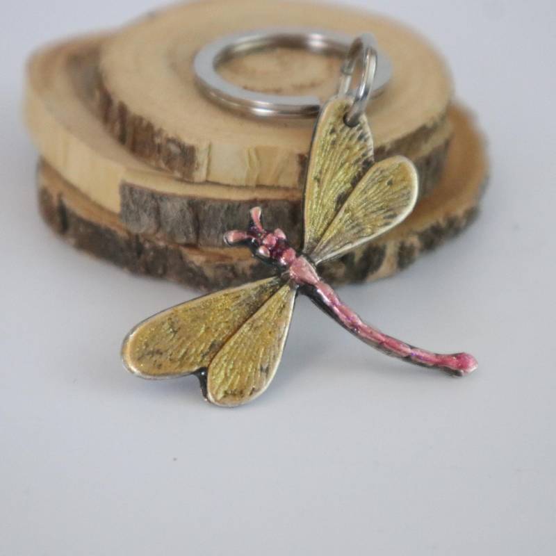 Eleganter Libellen-Schlüsselanhänger - Großer Charm-Anhänger Für Schlüssel Oder Taschen von kissthatfrogeu