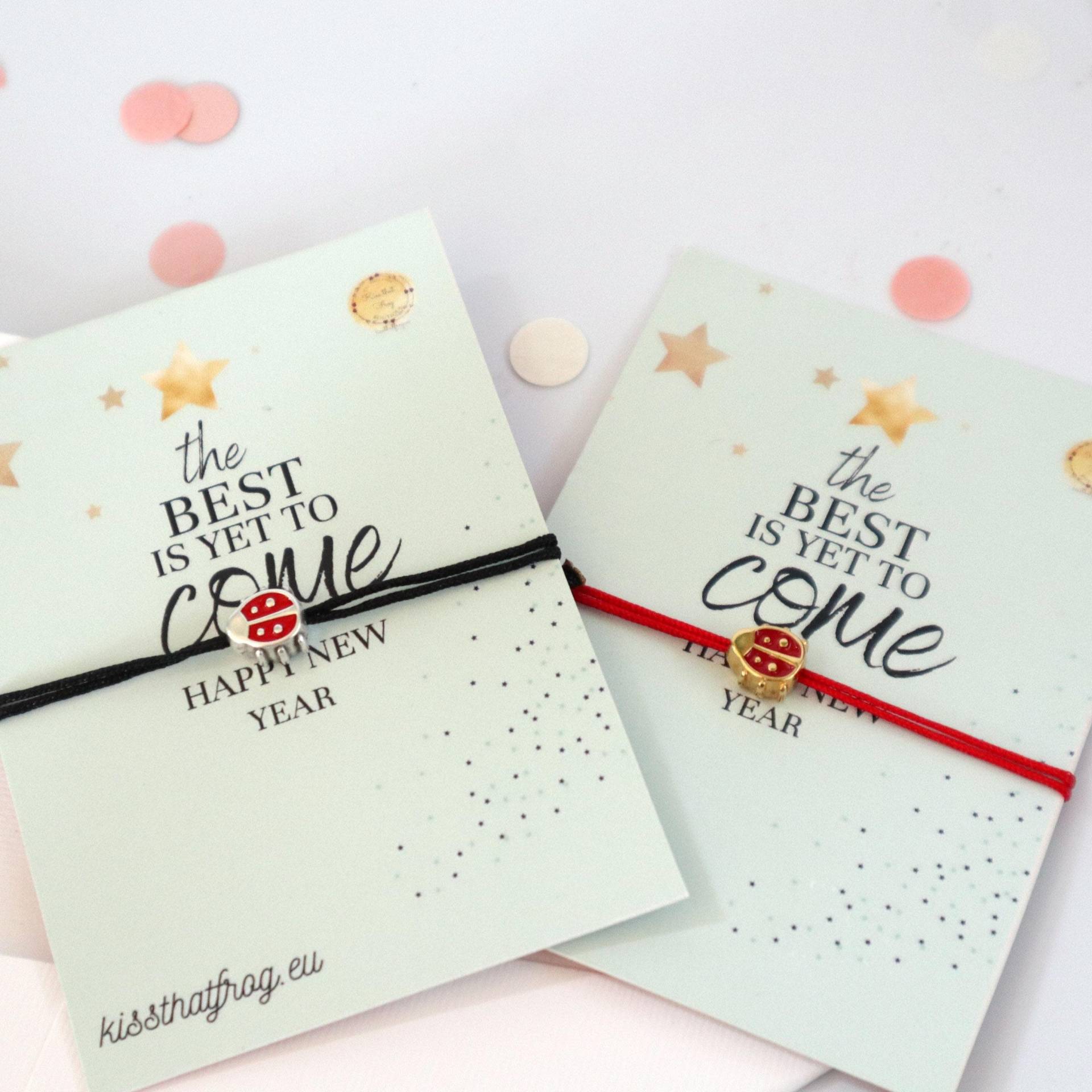 Marienkäfer Glücksarmband Set | 2 Stück - Weihnachtsgeschenk Für Paare, Freundschaftsarmbänder, Geschenk Lehrer -Erzieher/In Marienkäfer Glücksarmband Set | 2 Stück - Weihnachtsgeschenk Für Paare, Freundschaftsarmbänder, Geschenk Lehrer -Erzieher/In von kissthatfrogeu