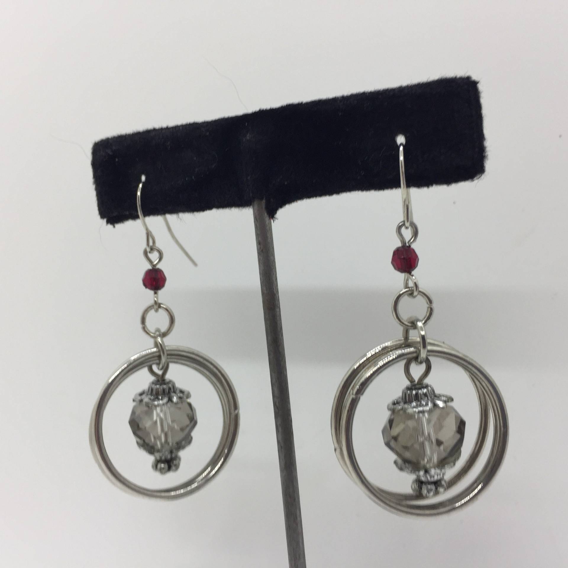 Vintage 90Er Jahre Kristall Perlen Ohrringe von kitschbitchvintage