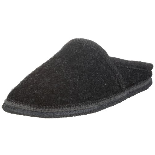 kitz-pichler Filz-Hausschuh Villach aus 100% Schurwolle - nachhaltig produzierte Woll-Pantoffel Kohle/graumele, 42 von kitz-pichler