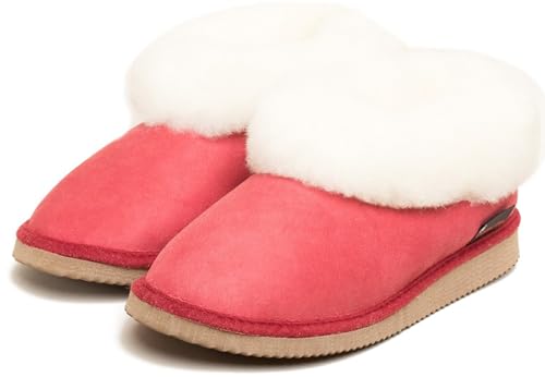 kitz-pichler Lammfell-Hausschuh Gisi für Damen & Herren | Eine Nummer größer bestellen Cherry, 38 kitz-pichler Lammfell-Hausschuh Gisi für Damen & Herren | Eine Nummer größer bestellen Cherry, 38 von kitz-pichler